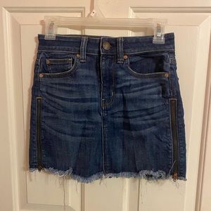 High Rise Mini Jean Skirt Size 0 from American Eagle